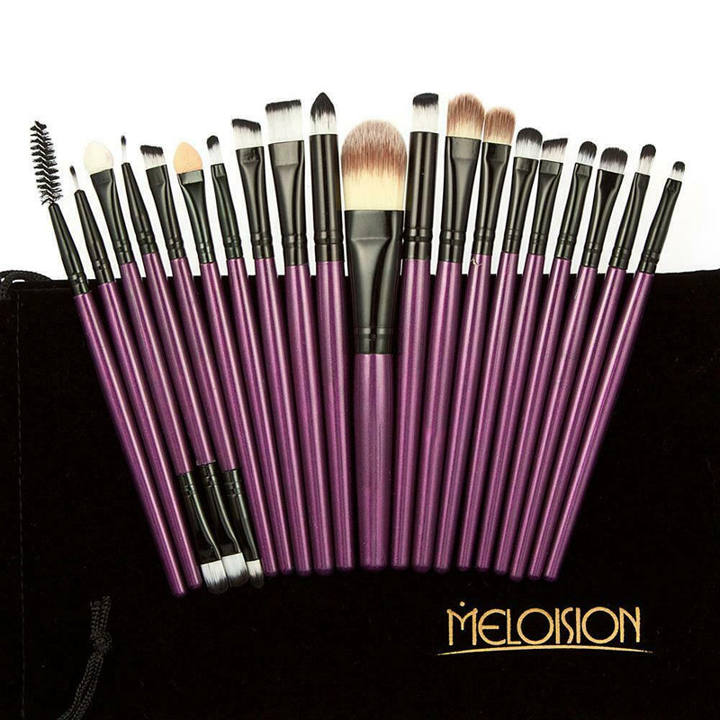 20pcs Makeup Brushes Kit Set Powder Foundation Eyeshadow Eyeliner D A