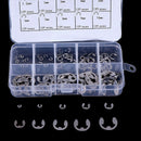 120Pcs/Box 304 Stainless Steel E-Clip Retaining Circlip Assortment Kit M1.5~ BX