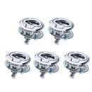 5pcs Marine Stainless Steel 316 Flush Pull Hatch Latch 45mm Boat Yacht