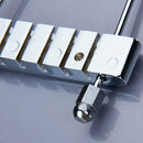 Chrome 6 String Guitar Tailpiece Open Frame Bridge For Archtop Guitar