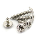 60Pcs M2* 4-12mm Phillips Pan Head Washers Self Tapping Screws Kits Ni-Plated