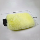 New Car Washer Double Side Wool Glove Car Cleaning Brush for Motorcycle Wax V2V7