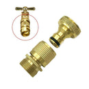 3/4" Garden Water Hose Quick Connector Fit Brass Male Female Connect Acc H7Y1