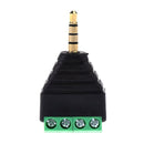 10x3.5mm 1/8" TS Mono Male Plug to AV 2 Pin Connector Headphone Jack