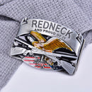 Western Steer Eagle Platinum Color Beauty Cowboy Rodeo Style Belt Buckle ME