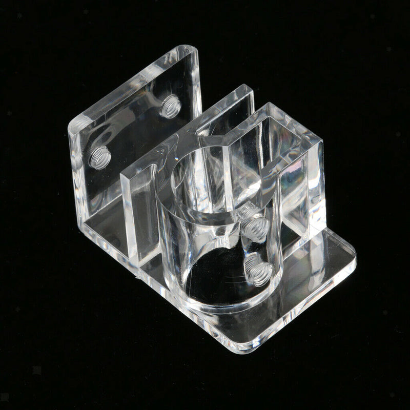 Acrylic Aquarium Pipe Clip Clamp Holder to Fix 12mm/16mm Inflow Outflow Water