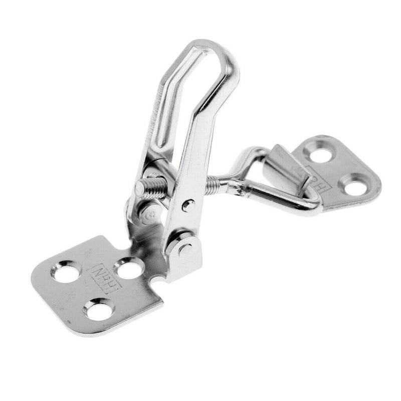 2pcs Stainless Steel Hasp Clasp Latches, Marine Boat Anti-Rattle Cabinet Door