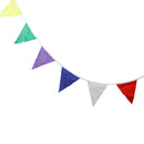 12 Flags Multicolor Flag Cotton Banner Pennant Wedding/Birthday Party Decor