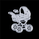 Baby Carriage Metal Cutting Dies Stencils for  Scrapbooking Card Making LJ