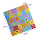 36pcs 16*16cm Alphabet Number EVA Puzzle Foam Floor Mats Kids Safe Play Tiles