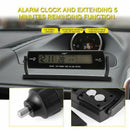 2X(Vst Auto Car Voltage Digital Lcd Temperature Thermometer Alarm Clock New