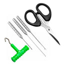 Fishing Bait Aluminium Alloy Needle Set Hook Scissor Drill Stringer Needle