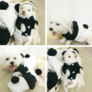 2x Pet Dog Cat Clothes Cute Panda Warm Hoodie Coat Costume Autumn Winter