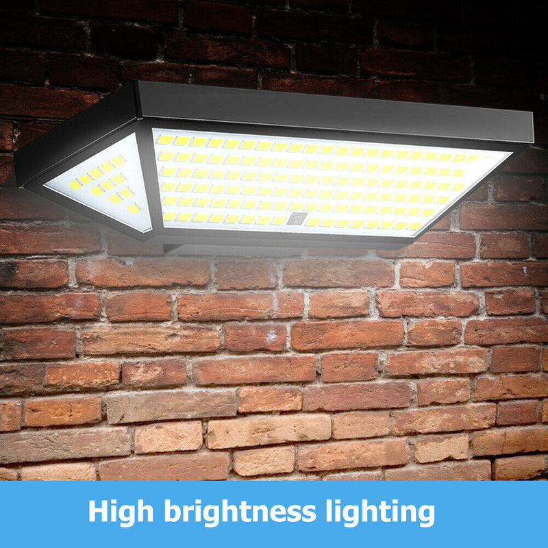 138 LED 4 Modes Solar Wall Light Waterproof PIR Motion Sensor Outdoor Lamp A