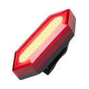 USB Rechargeable COB IPX5 Waterproof Bicycle Tail Rear Light Warning Light