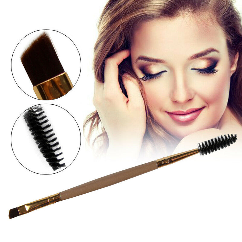 1pc Double Head Brush Pro Eye Lash Eye Brow Brush Cosmetic Makeup Brush A