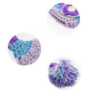 Baby Boys Girls Photography Clothing Colorful Flower Knitted Long-Tail Hat
