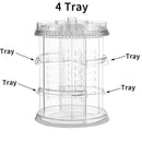4 Layer 360Â° Rotating Holder Large Cosmetic Storage Makeup Organizer Drawer