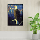 DIY 5D Drawing Full Round Drill Serious Eagle Kit Diamond Painting Ornament
