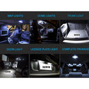 23Pcs LED White Car Inside Light Dome Trunk License Plate Lamp Interior Bulb Kit