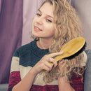 Natural Bristle Hair Brush Scalp Massage Wooden Handle Air Bag Soft Comb