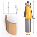 15 Deg Chamfer & Bevel Edging Router Bit With Top Bearing - 1/2" Shank