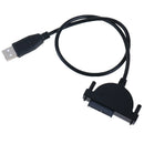 USB 2.0 to Mini Sata II 7+6 13Pin Adapter for Laptop CD Drive Converter Ca Nw