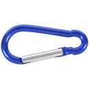 Aluminum spring, snap hook closure, 8 cm long, dark blue Q9E3