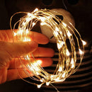 200 LED Copper Wire Waterproof Solar LED String Lights (Warm White 20m)
