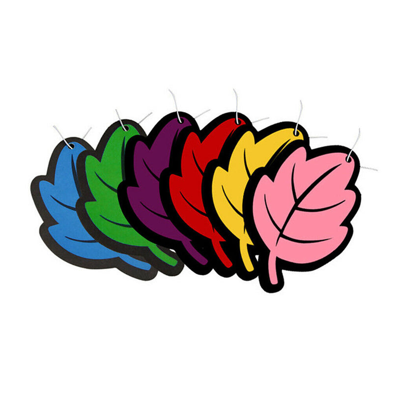 1pc Car Perfumes Pendant Hanging Air Freshener Scent Diffuser F. Home Leaf Shape