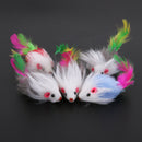 5pcs Soft Cat Toys Mouse Fleece False Funny Cat Kitten Playing Toys