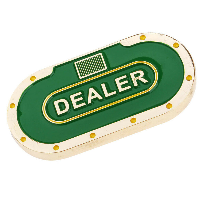Metal Oval Poker Dealer Button Poker Chip Pressing Poker Card Guard Protection