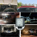 27W 9 LED Work Light Flood Beam Bar Car ATV Off-Road Driving Fog Lamps 12V/24V