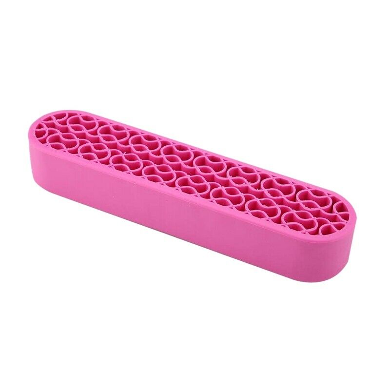 Silicone Makeup Brush Holder,Makeup Brush Display Stand Soft Silicone Nail  Z3D4