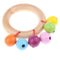 3pcs Wooden Baby Rattle Educational Grasping Rattle Montessori Toddler Toys