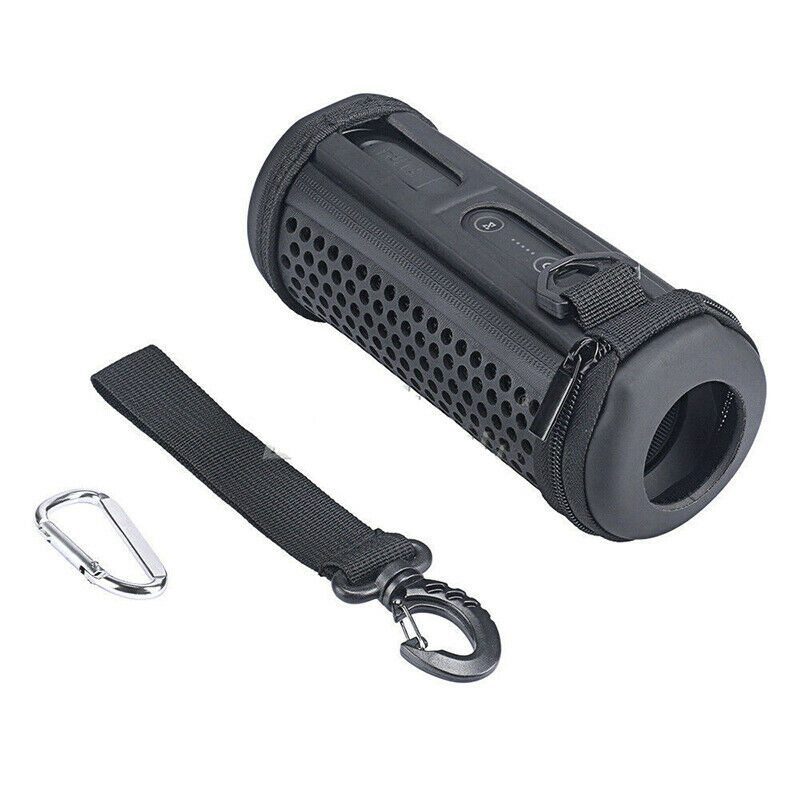 Black Outdoor Travel EVA Case Hollow Storage Bag For JBL Flip4 Wireless Speaker