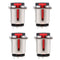 4 Pieces 1/4 inch Jacks 6.35mm Microphone Mono TS Socket Female Connector Panel