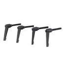 4 x Black M8x40mm Metal L Adjustable Handle Lever Handle