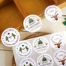 90pcs Merry Christmas Seal Stickers Snowman Labels DIY Xmas Gift Box Stickers FT