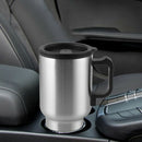 Stainless Steel Car Mug Auto Travel Heating Cup Heated 12V 500ml Coffee Warm Tea