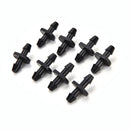 20pcs Patio Lawn Irrigation 1/4" Plastic hose Connectors for Cooling SysZ BX