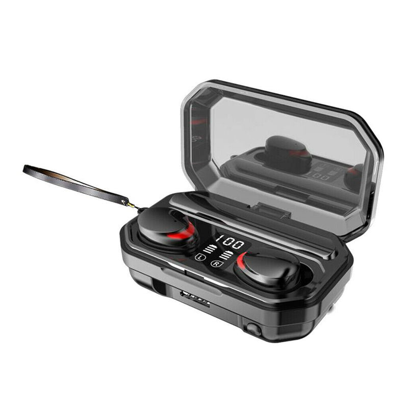 True Wireless Earbuds, Bluetooth 5.0 in-Ear TWS Stereo Headphones, LED Display