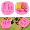 Newest Silicone DIY Lipstick Cake Decorating Perfume Bottle Mould Chocola