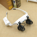 20X 10X 15X 25X LED Magnifier Eye Loupe Glasses Jeweler Watch Repair Headb UBI
