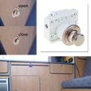 Handle Button Push Locks Camper Car RV Caravan Boat Cabinet Hardware Latch