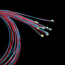 10x 3V Red Flash LED Light With Wire For Train