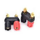 2pc banana plug binding post terminal connector socket dual female banana plu-3C