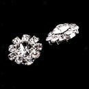 10pcs Rhinestone Flower Shank Buttons Sewing Accessories DIY Jewelry Crafts