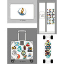 100 PCS Outdoor Surfing Stickers Summer Sports Surf Board Waterproof Stickers