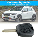 2 Buttons Remote Car Key Fob Case Blank Key Shell for Citroen Saxo Berlingo